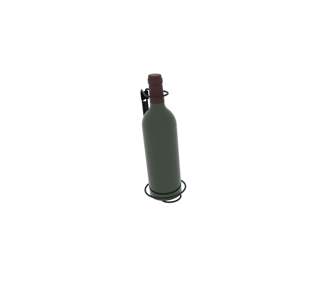 Vertical bottle holder