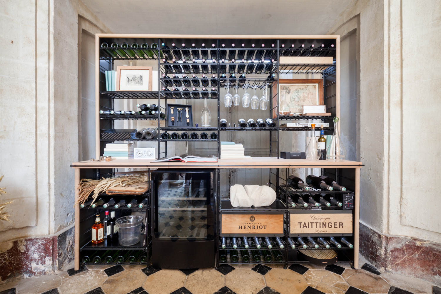 A Built In Refrigerated Wine Cabinet