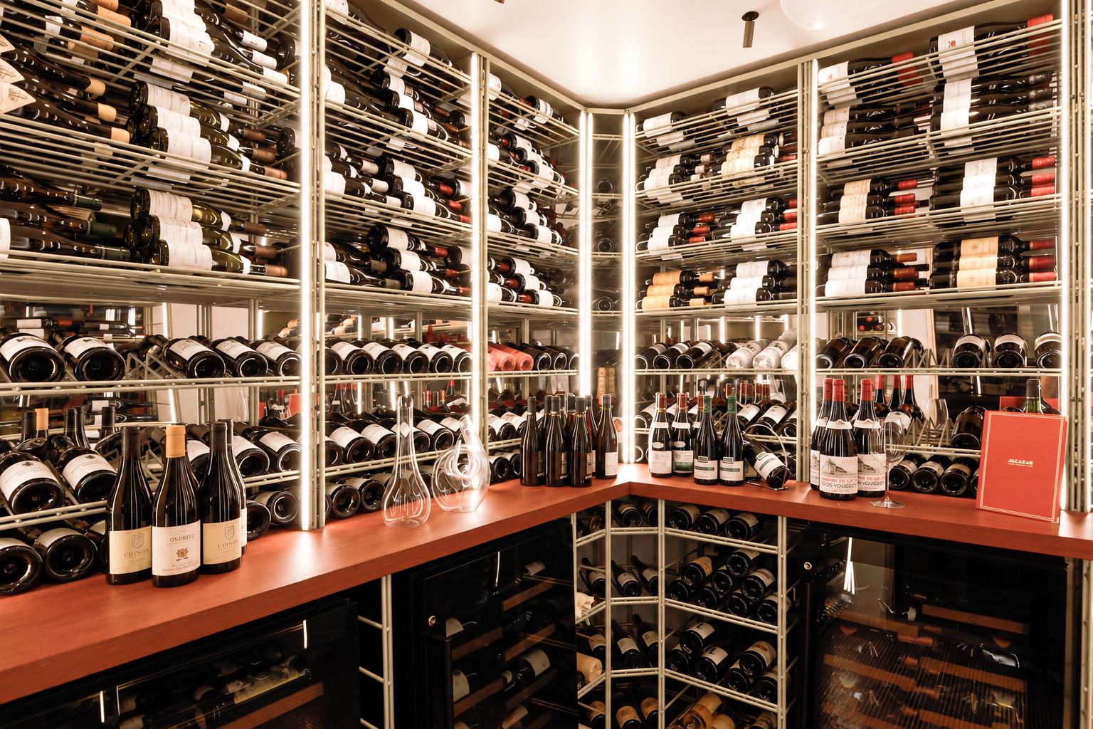 Cave à vin Alcazar - Paris 6 aménagée par Architecture Intérieure du Vin